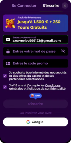 Spinmama Casino inscription simple et rapide